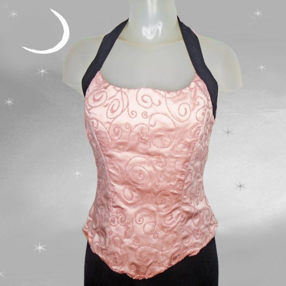 Pink Formal Halter, Atlantic City Showgirl Costume